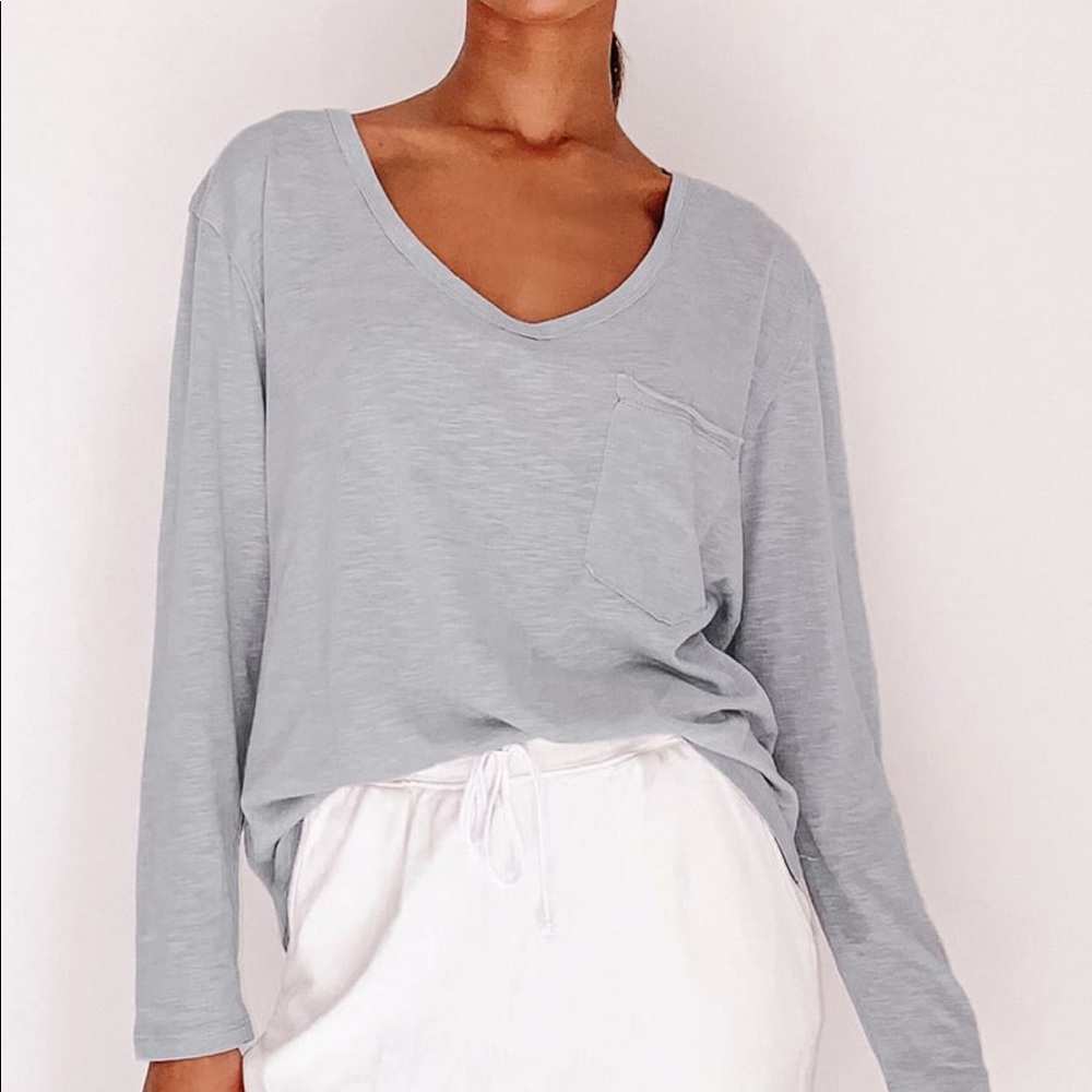 Enjoy This Moment Oversized Slub Pocket Tee